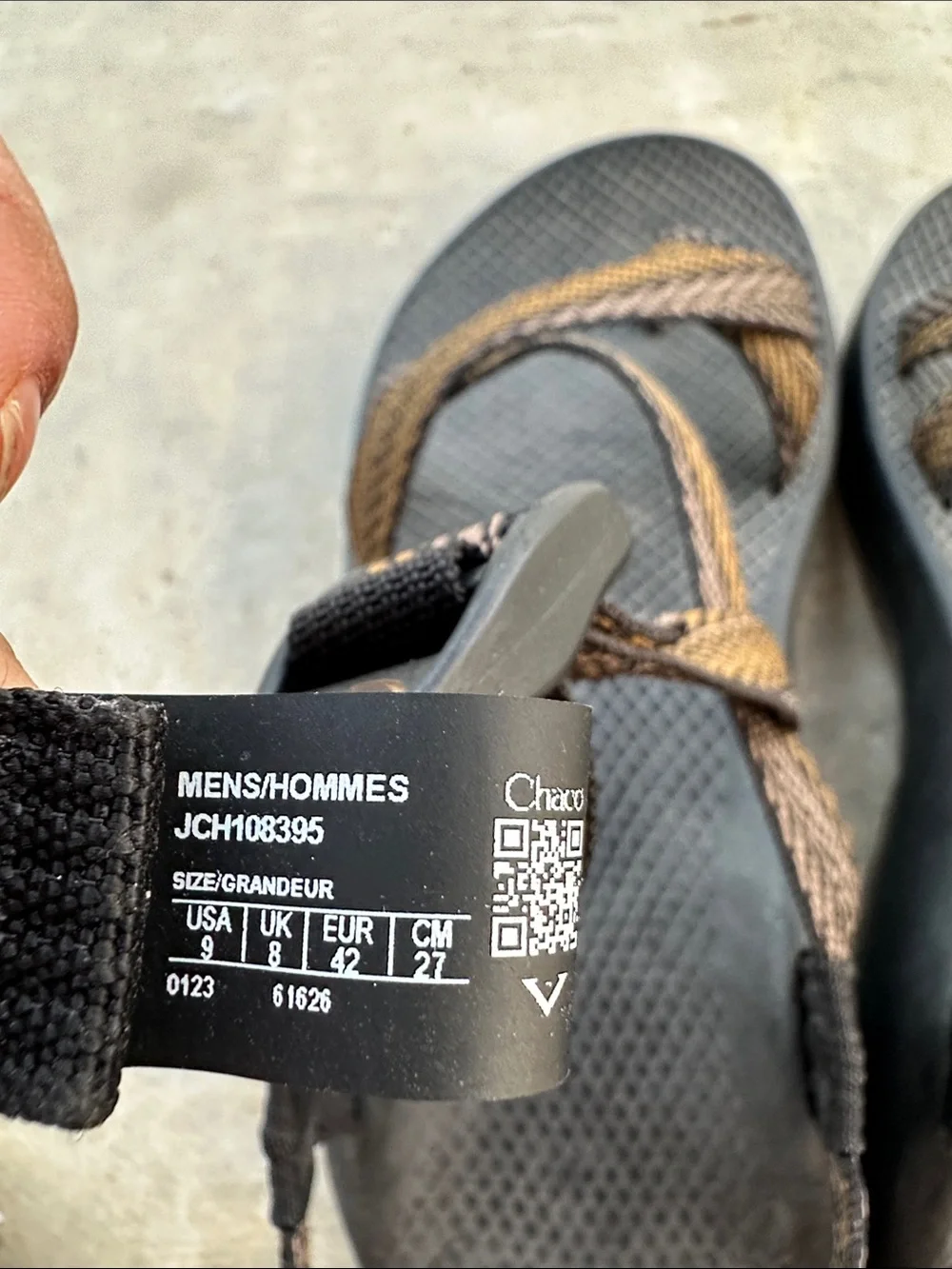 CHACO men's z2 classic sandal in leant java sz9